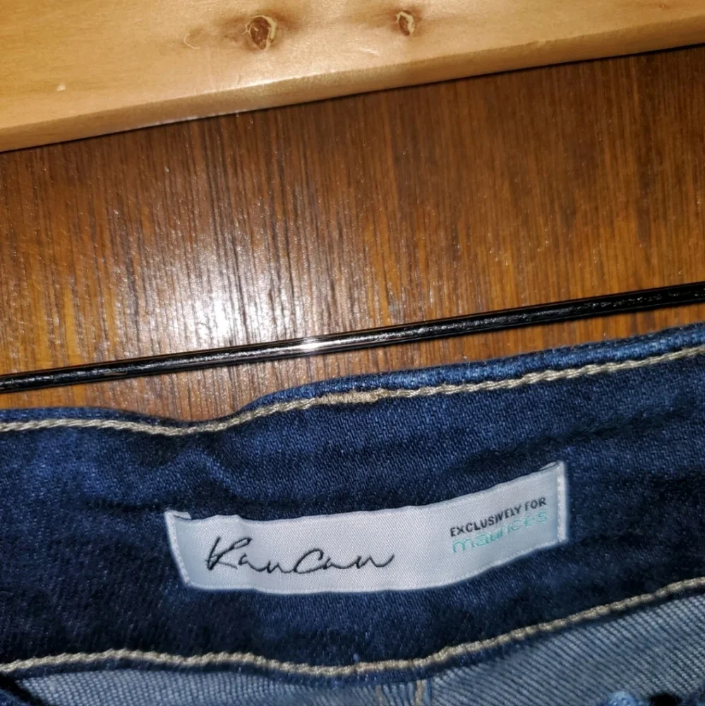 Kancan Jeans High Rise Skinny Double Button Sz 26 - Picture 2 of 4